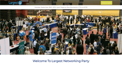 Desktop Screenshot of largestnetworkingparty.com