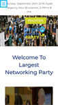 Mobile Screenshot of largestnetworkingparty.com