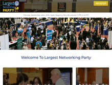 Tablet Screenshot of largestnetworkingparty.com